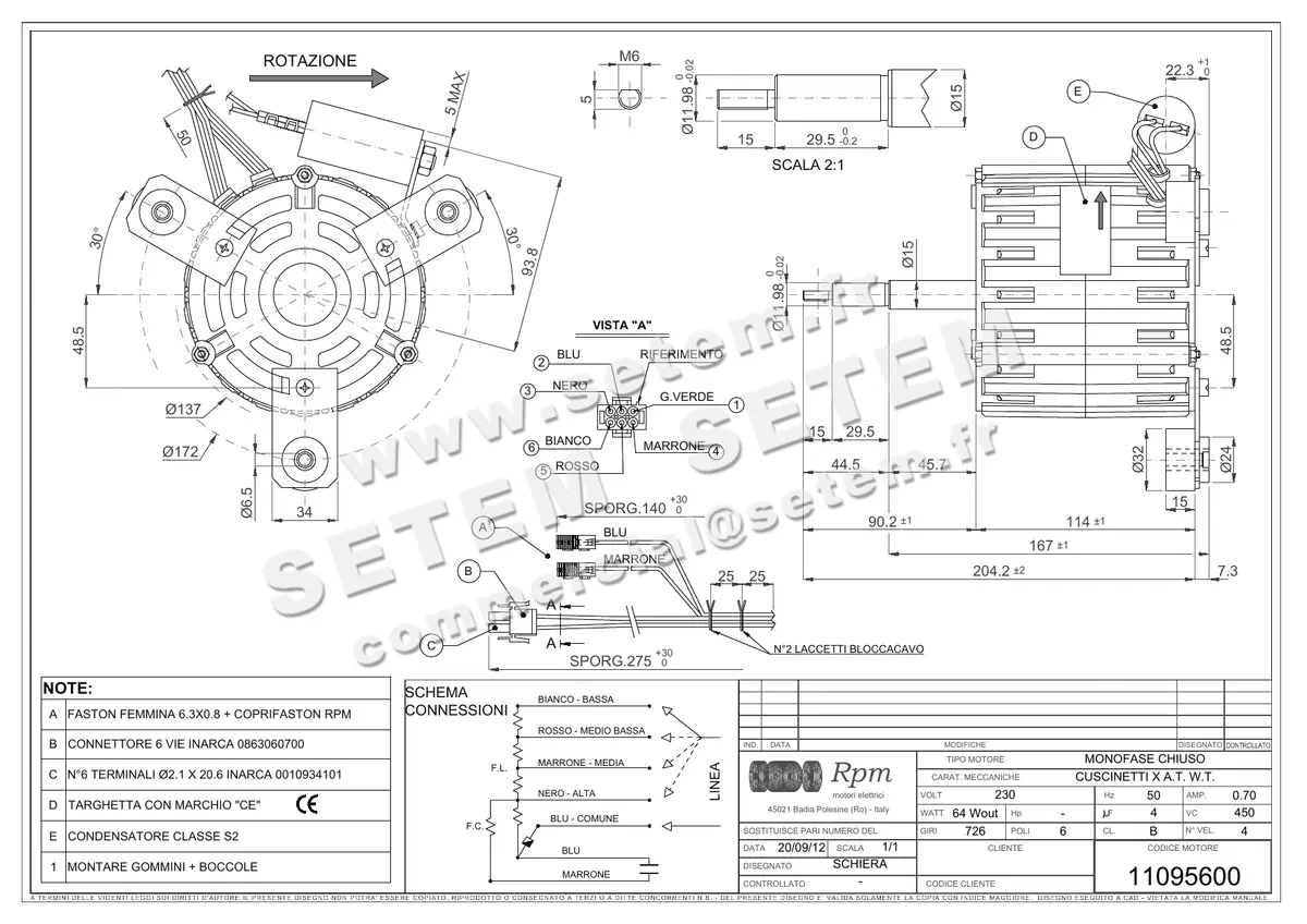 5726003861-MOTEUR RPM 11095600