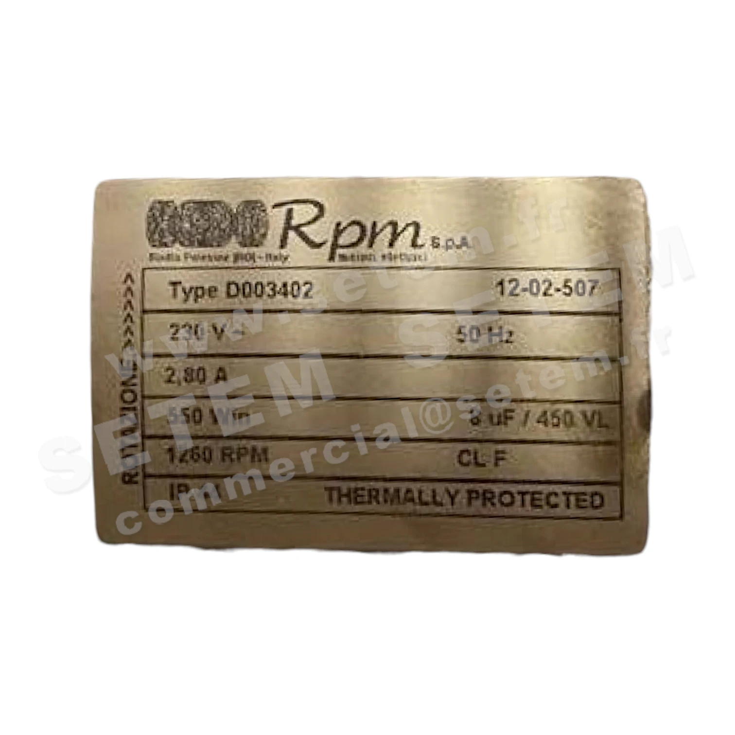 5726003863-MOTEUR RPM D003402