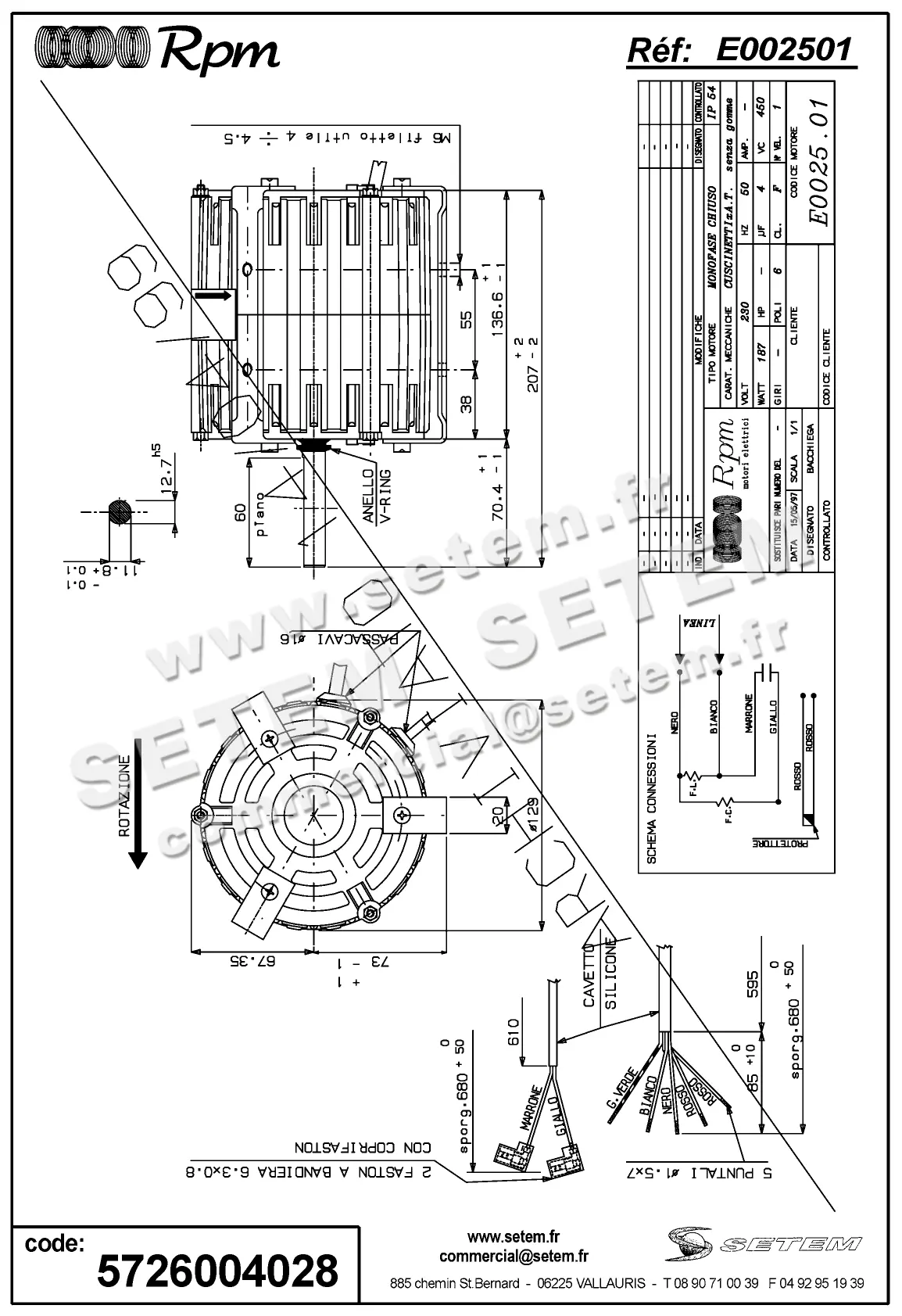 5726004028-MOTEUR RPM E002501