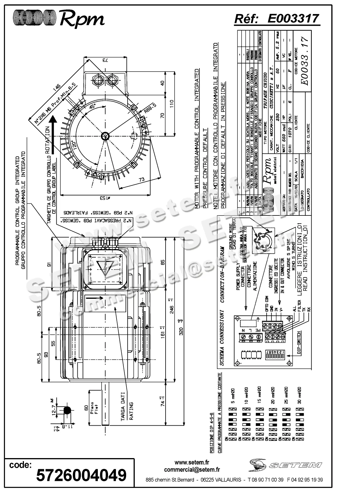 5726004049-MOTEUR RPM E003317