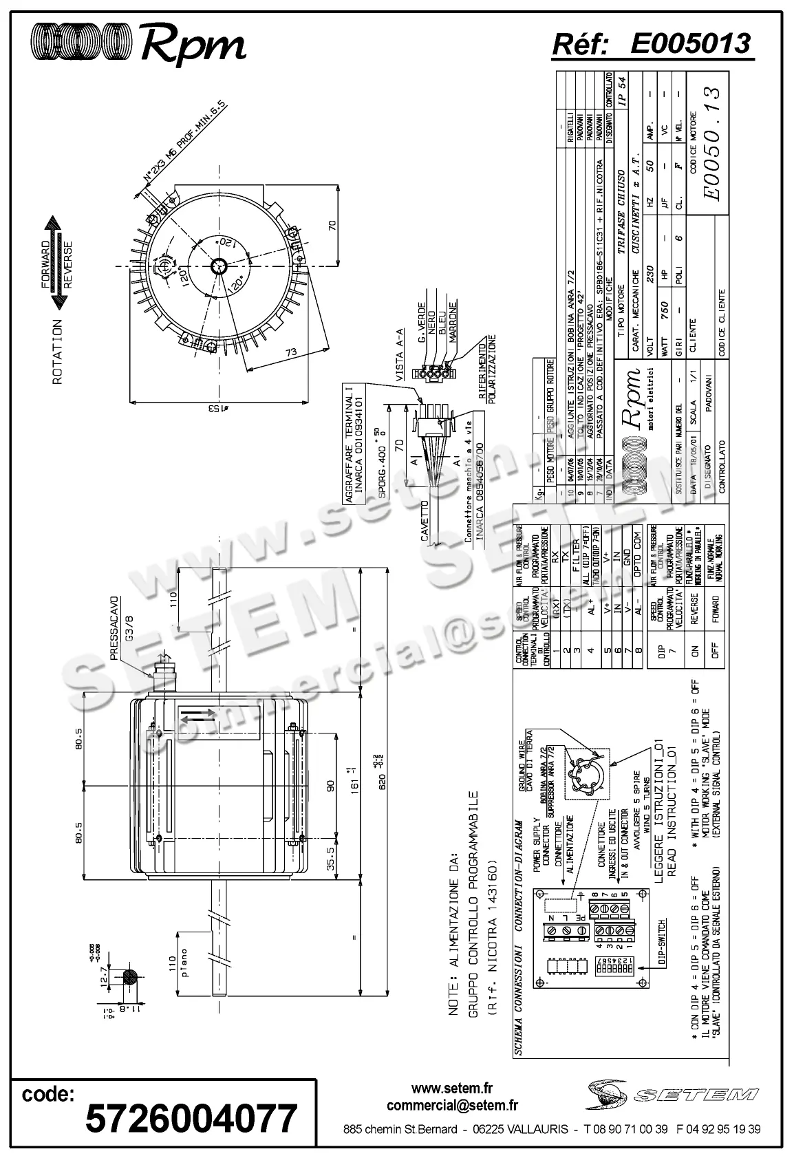 5726004077-MOTEUR RPM E005013