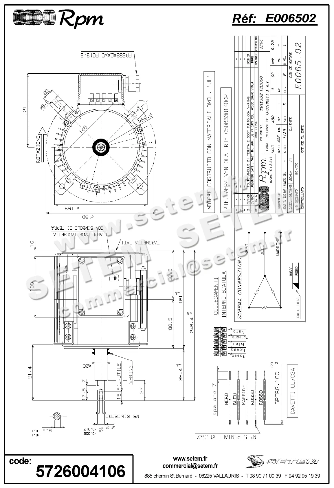 5726004106-MOTEUR RPM E006502