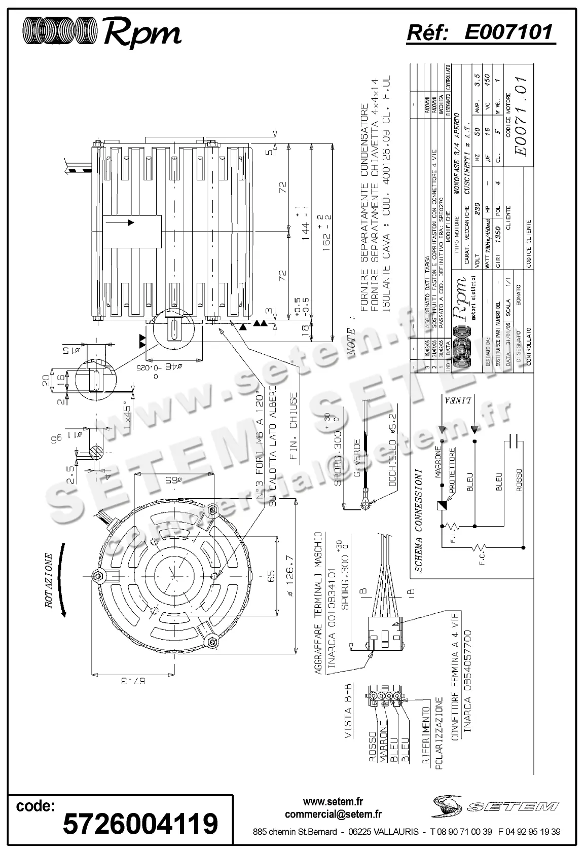 5726004119-MOTEUR RPM E007101