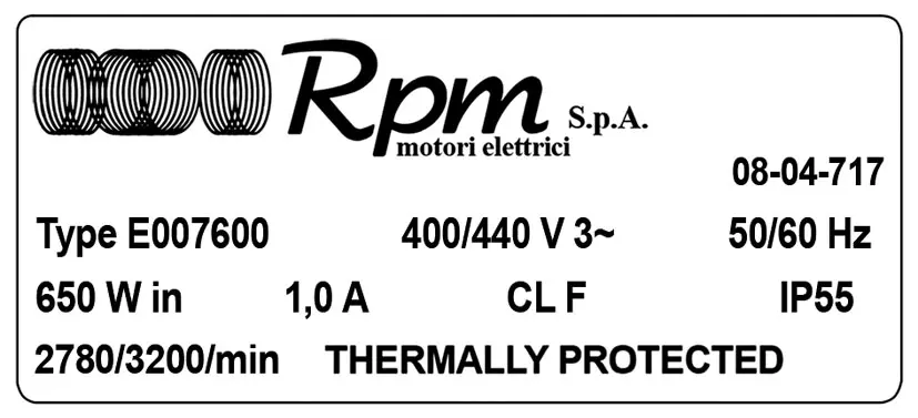 5726004138-MOTEUR RPM E007600 2
