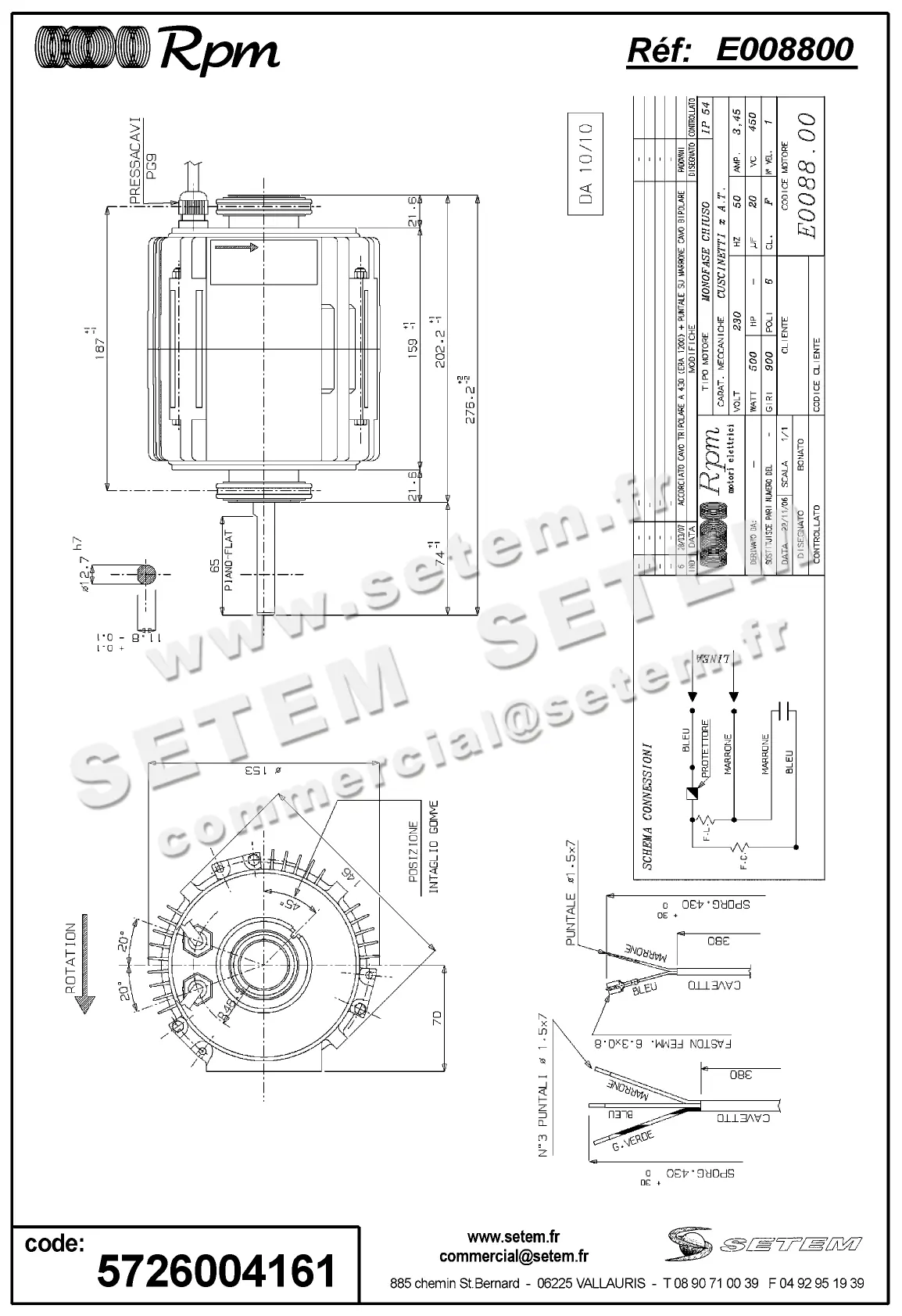 5726004161-MOTEUR RPM E008800