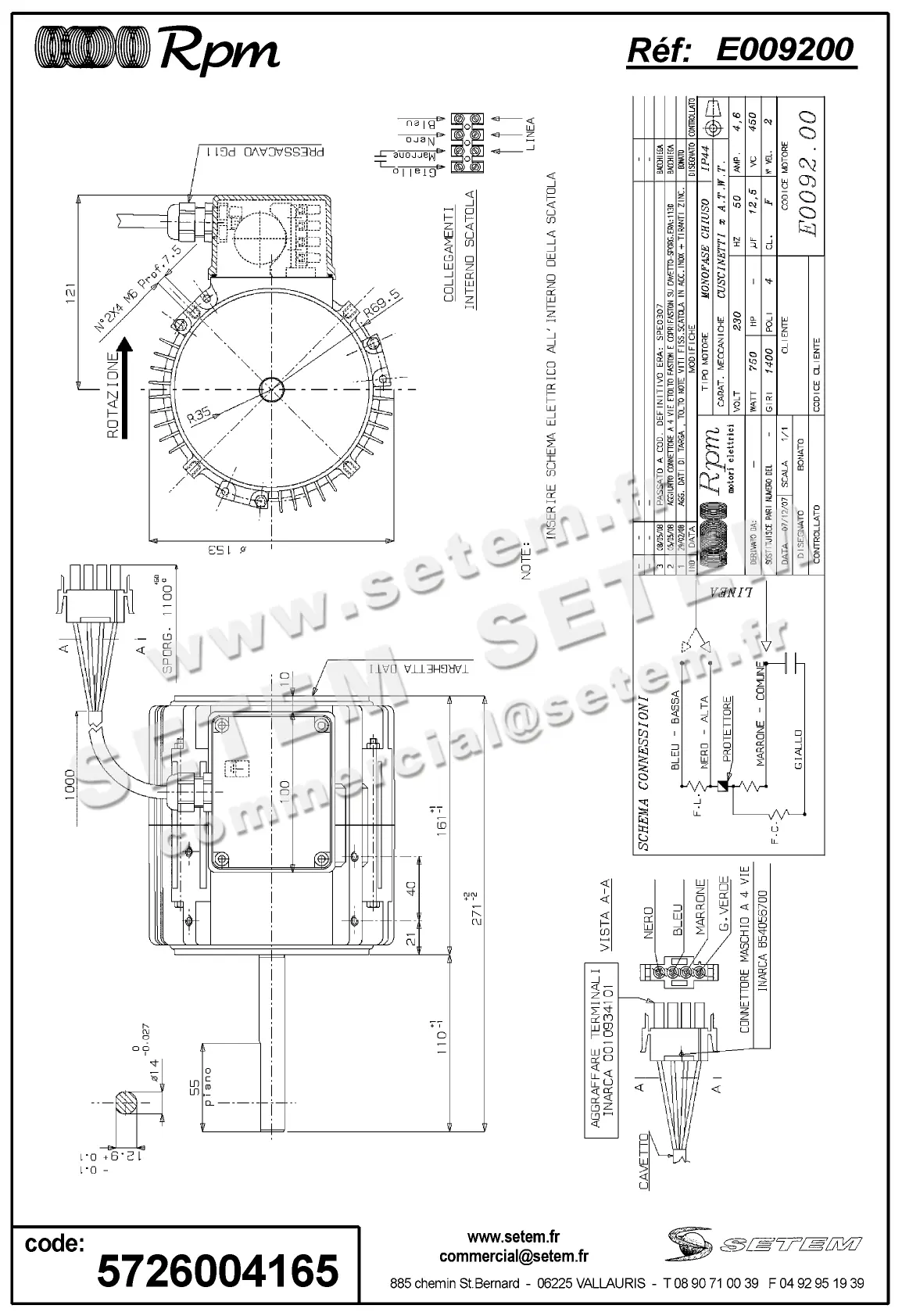 5726004165-MOTEUR RPM E009200 2