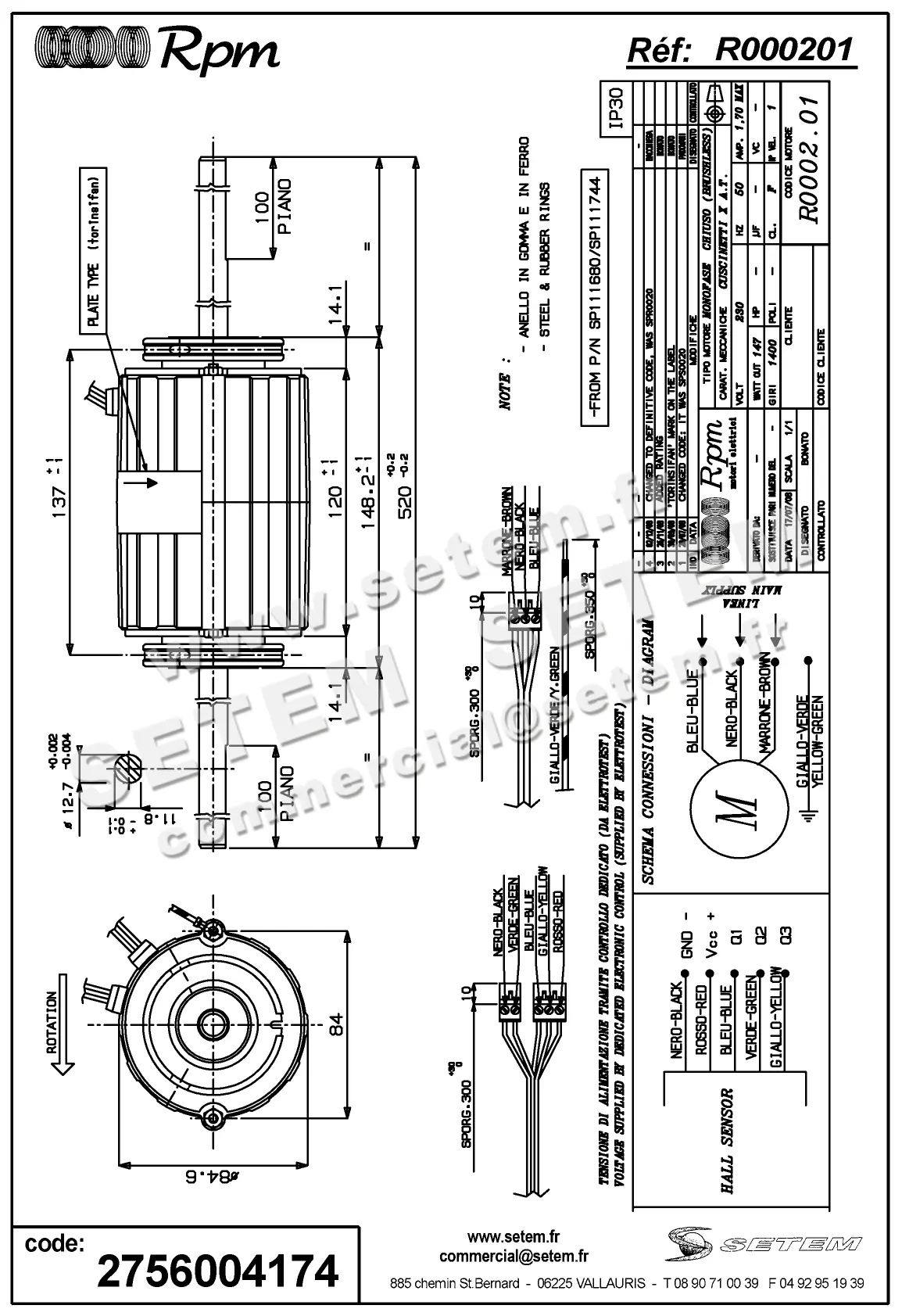 5726004174-MOTEUR RPM R000201