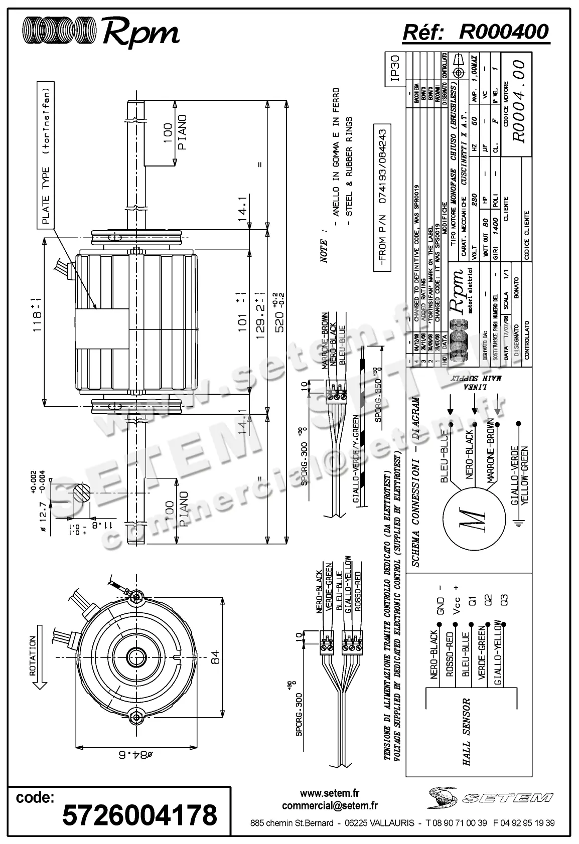 5726004178-MOTEUR RPM R000400