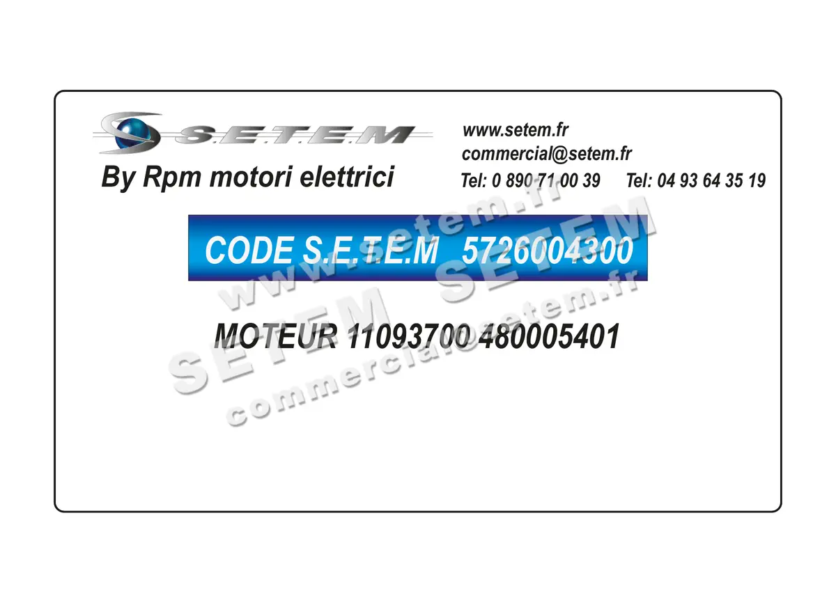 5726004300-MOTEUR RPM 11093700 "480005401" 4