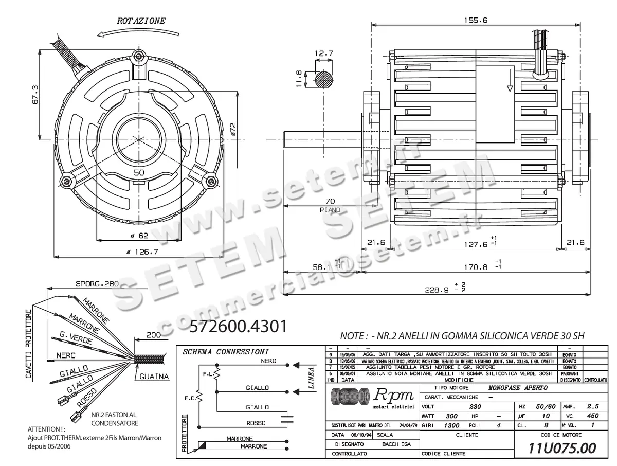 5726004301-MOTEUR RPM 11U07500 2