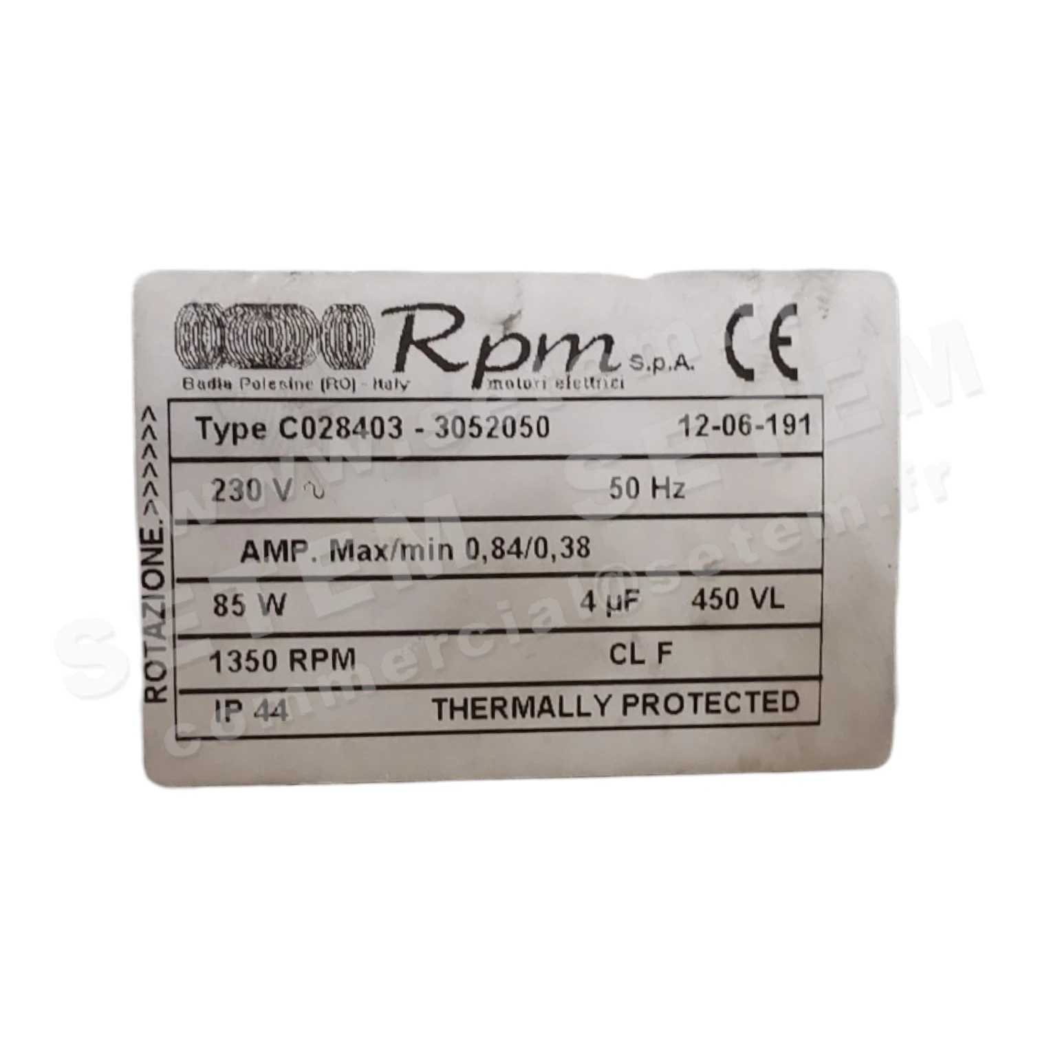 5726004521-MOTEUR RPM C028403 "3052050"