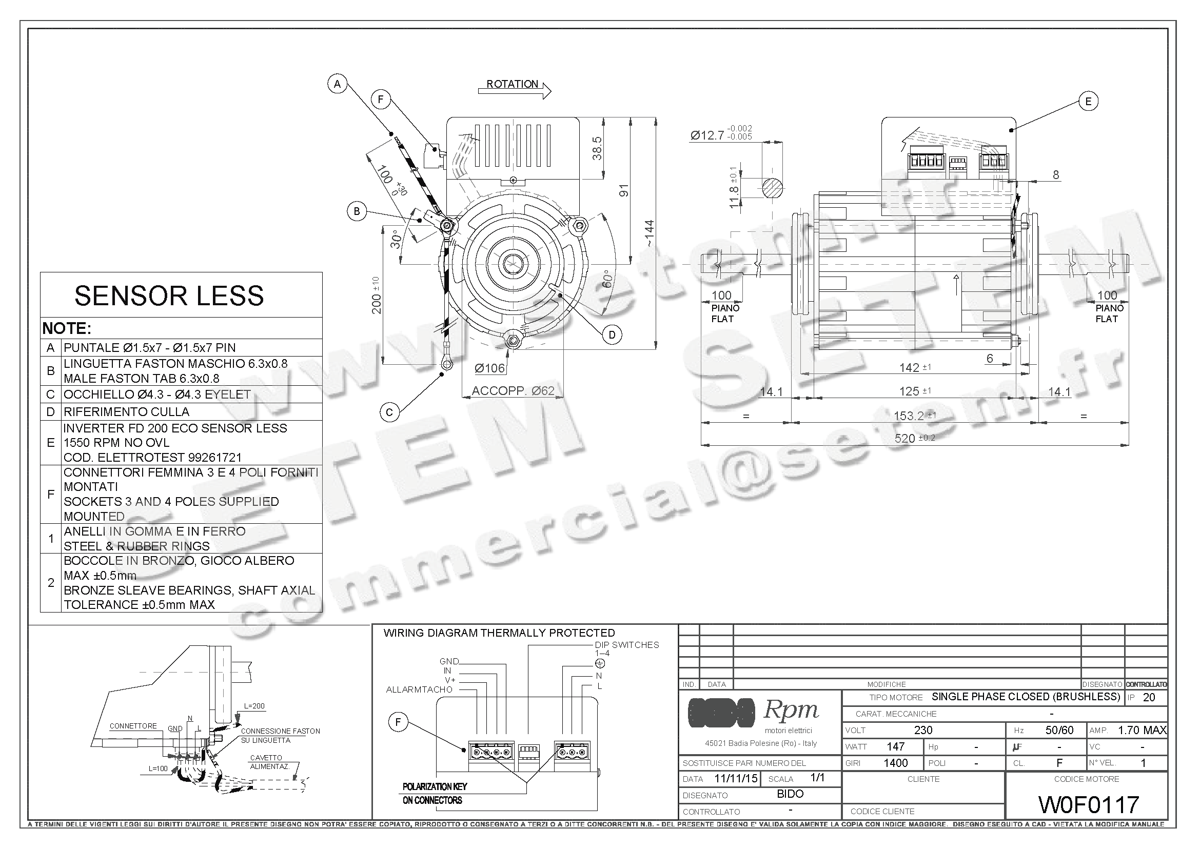 5726004916-MOTEUR RPM W0F0117