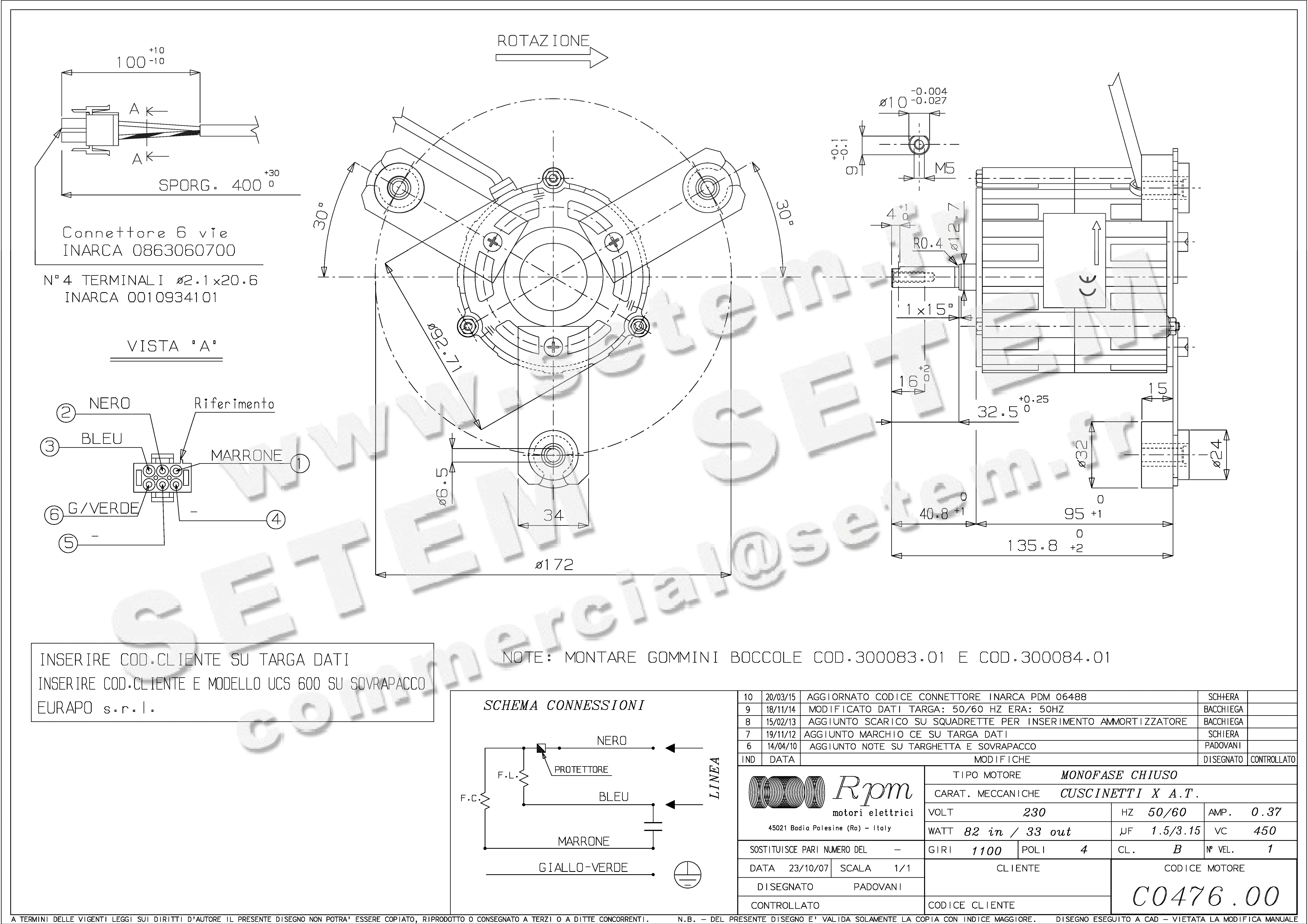 5726005032-MOTEUR RPM C047600 "481004900"