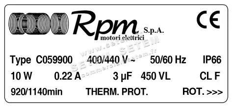 5726005061-MOTEUR RPM C059900 3