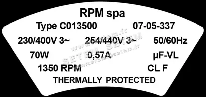 5726005135-VENTILATEUR RPM C013500 3