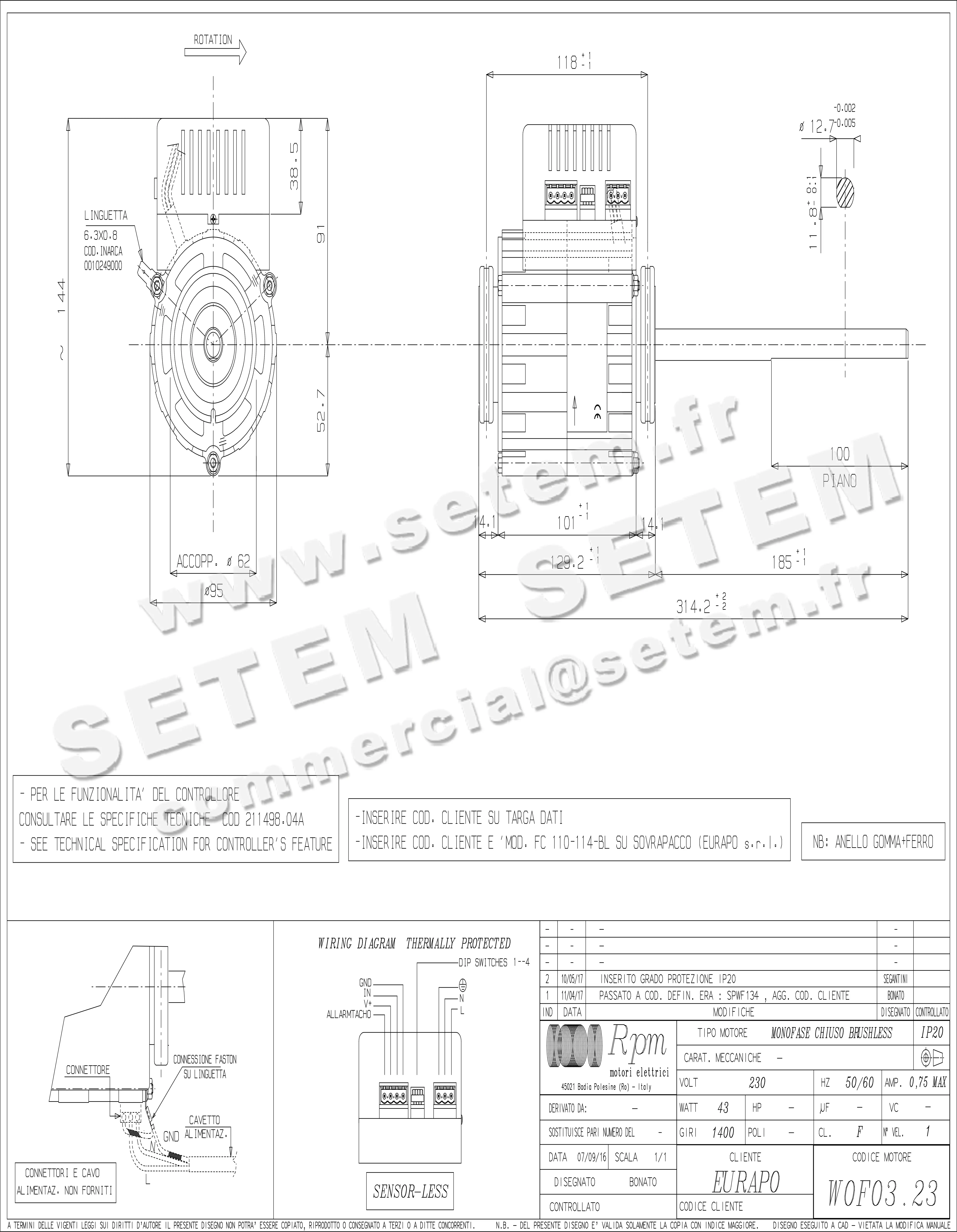 MOTEUR W0F0323