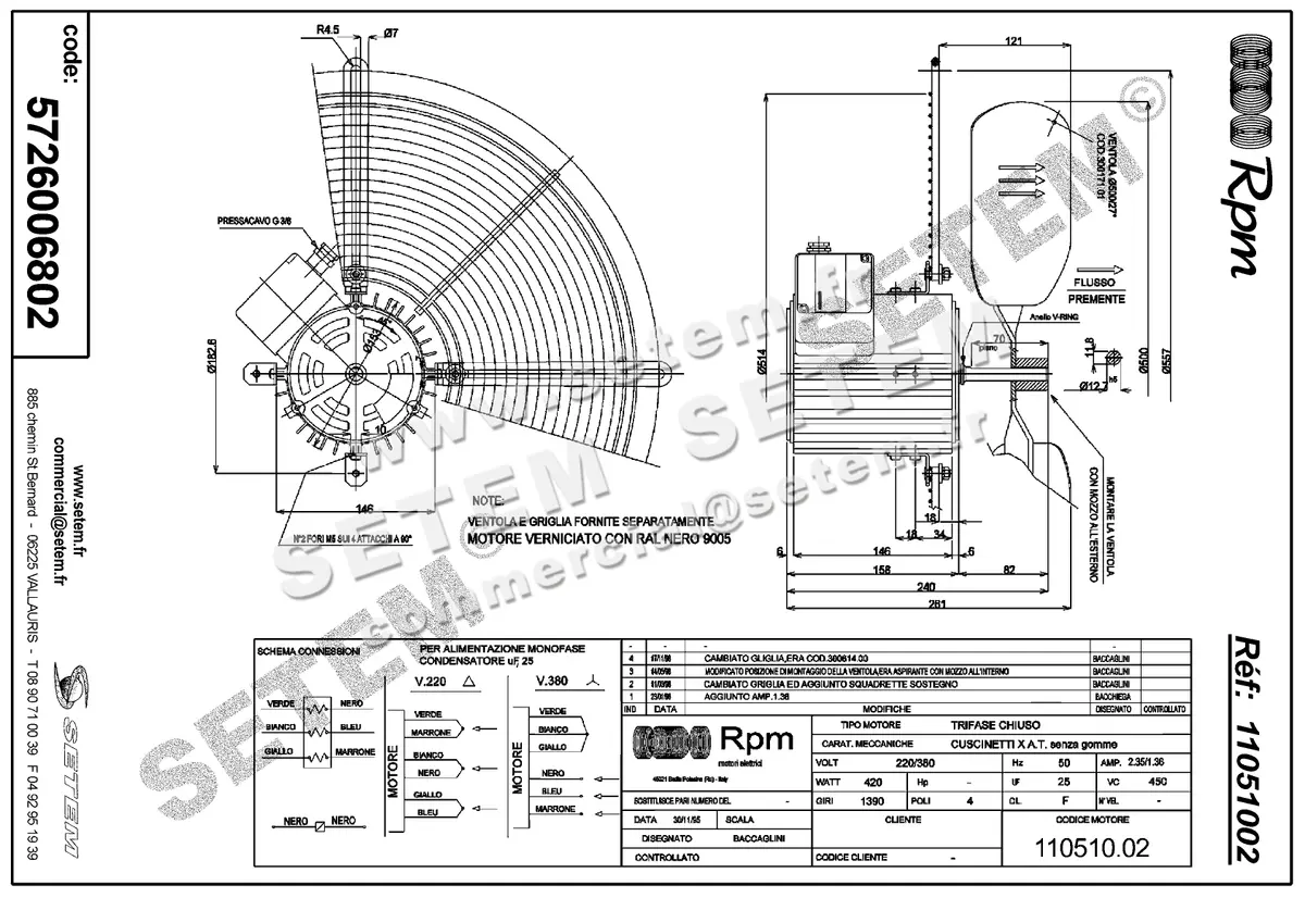 5726006802-VENTILATEUR RPM 11051002 2