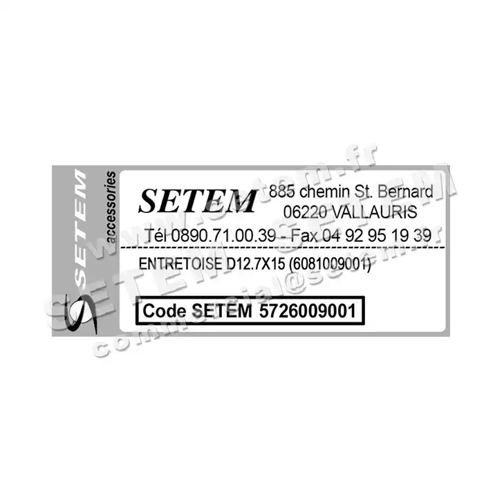 5726009001-ENTRETOISE RPM D12.70X15MM 3
