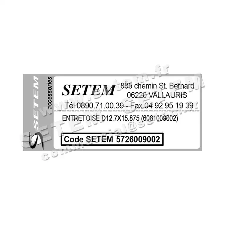 5726009002-ENTRETOISE RPM D12.70X15.87MM 3