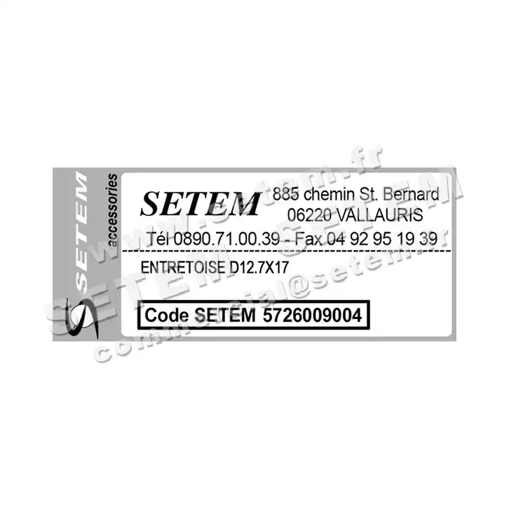 5726009004-ENTRETOISE RPM D12.70X17MM 3
