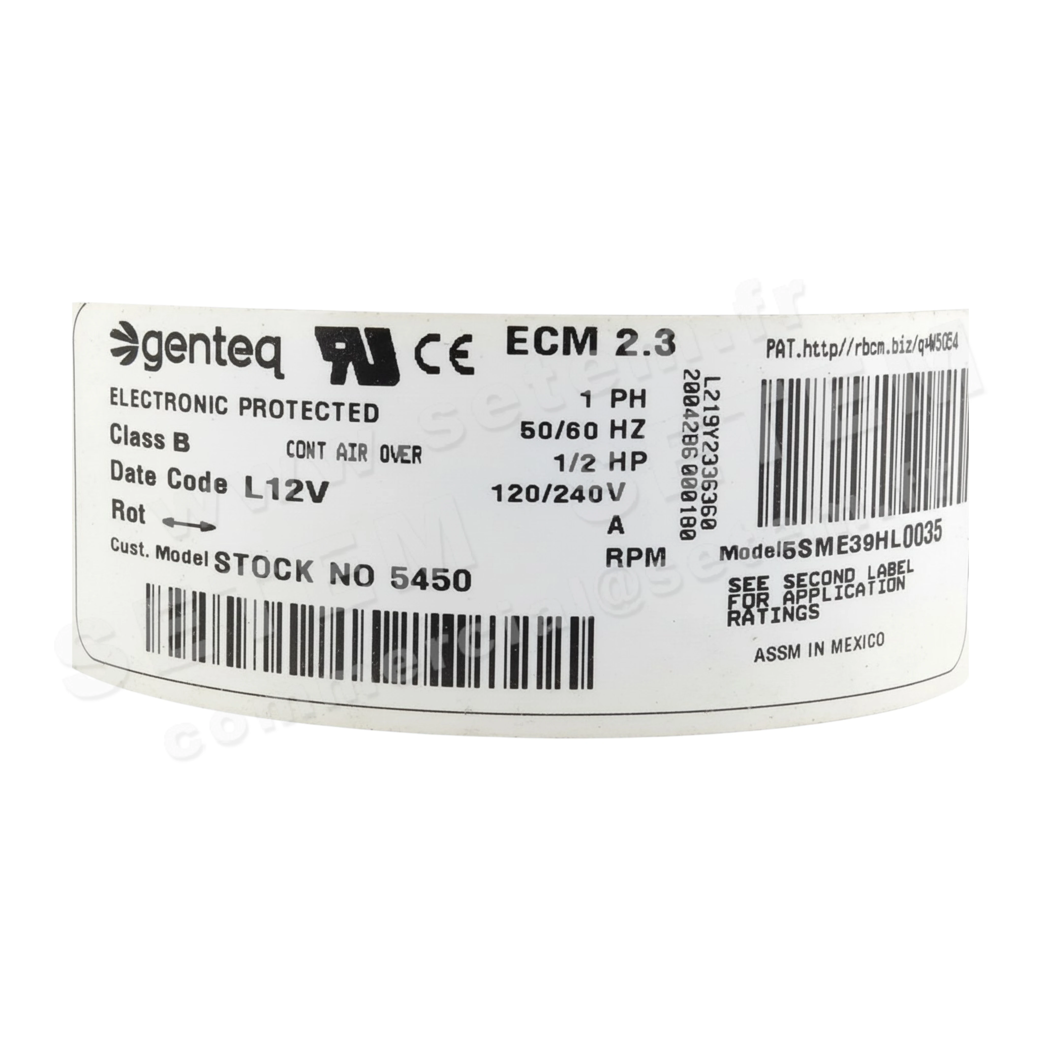 5727504639-MOTEUR GENTEQ 5SME39HL0035 *5450* 3
