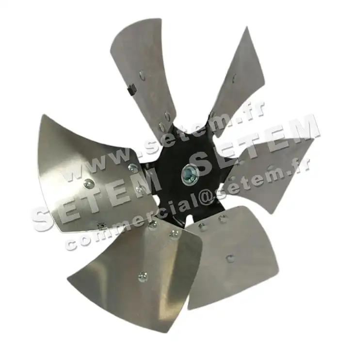 5740003433-HELICE ACIER 6PALES D350MM A 12.7MM MOTEUR ROSATI -HELICE 3