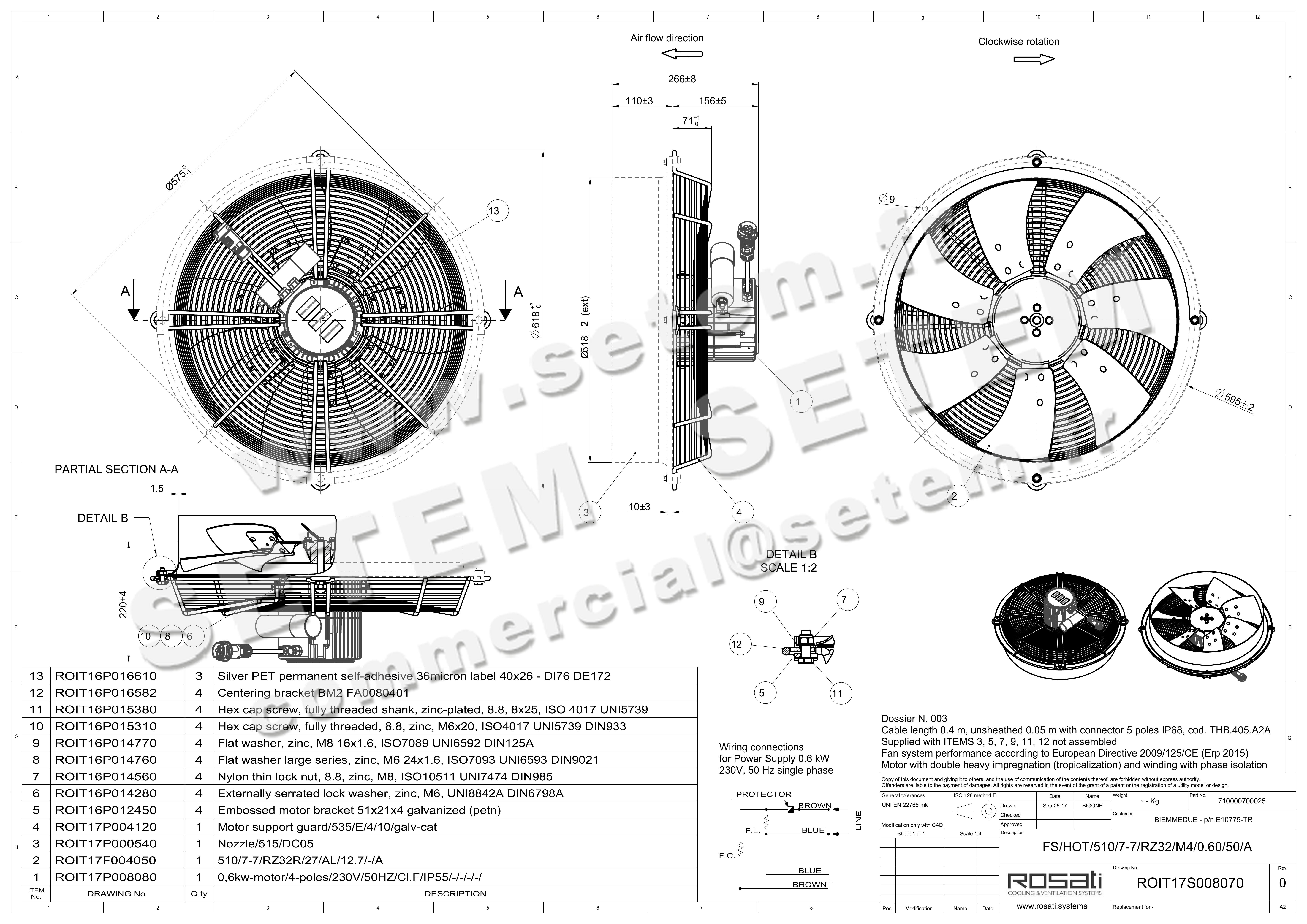 5740008547-VENTILATEUR ROSATI FS/HOT/510/7.7/RZ32/M4/0,60/50/A