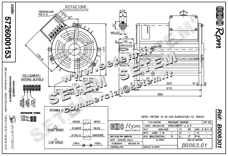 5740009190-MOTEUR ROSATI B006301 2