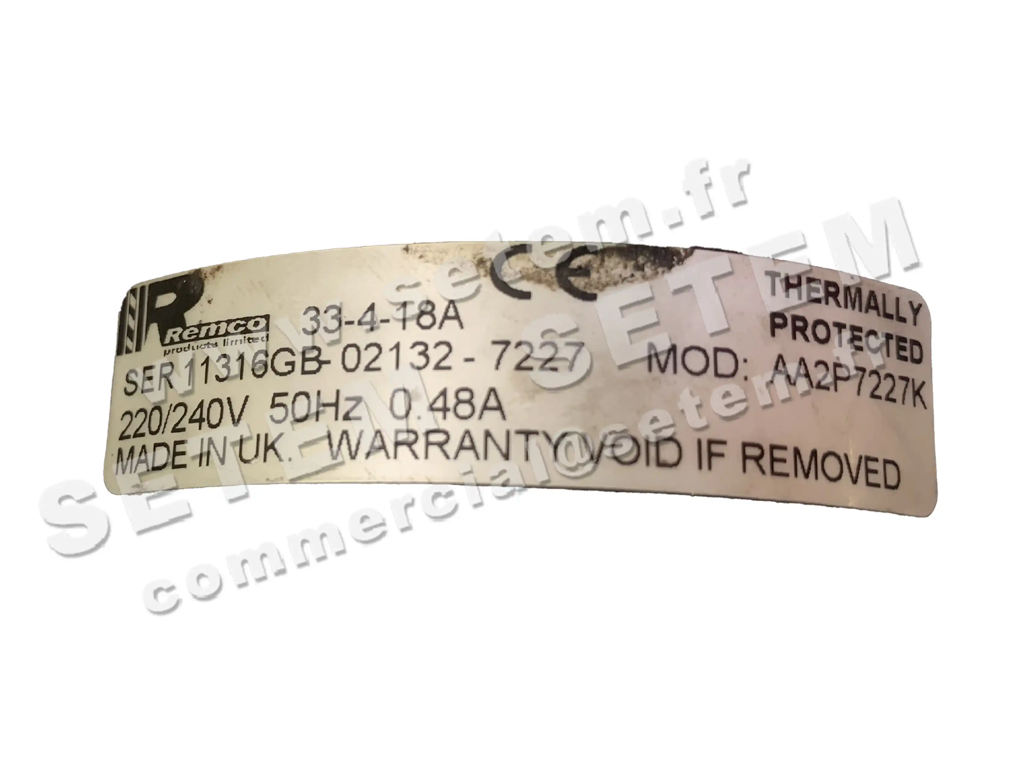5743000018-MOTEUR REMCO 33-4-8A AA2P7227K 2