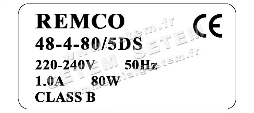 5743000048-MOTEUR REMCO 48.4.80/5DS 3