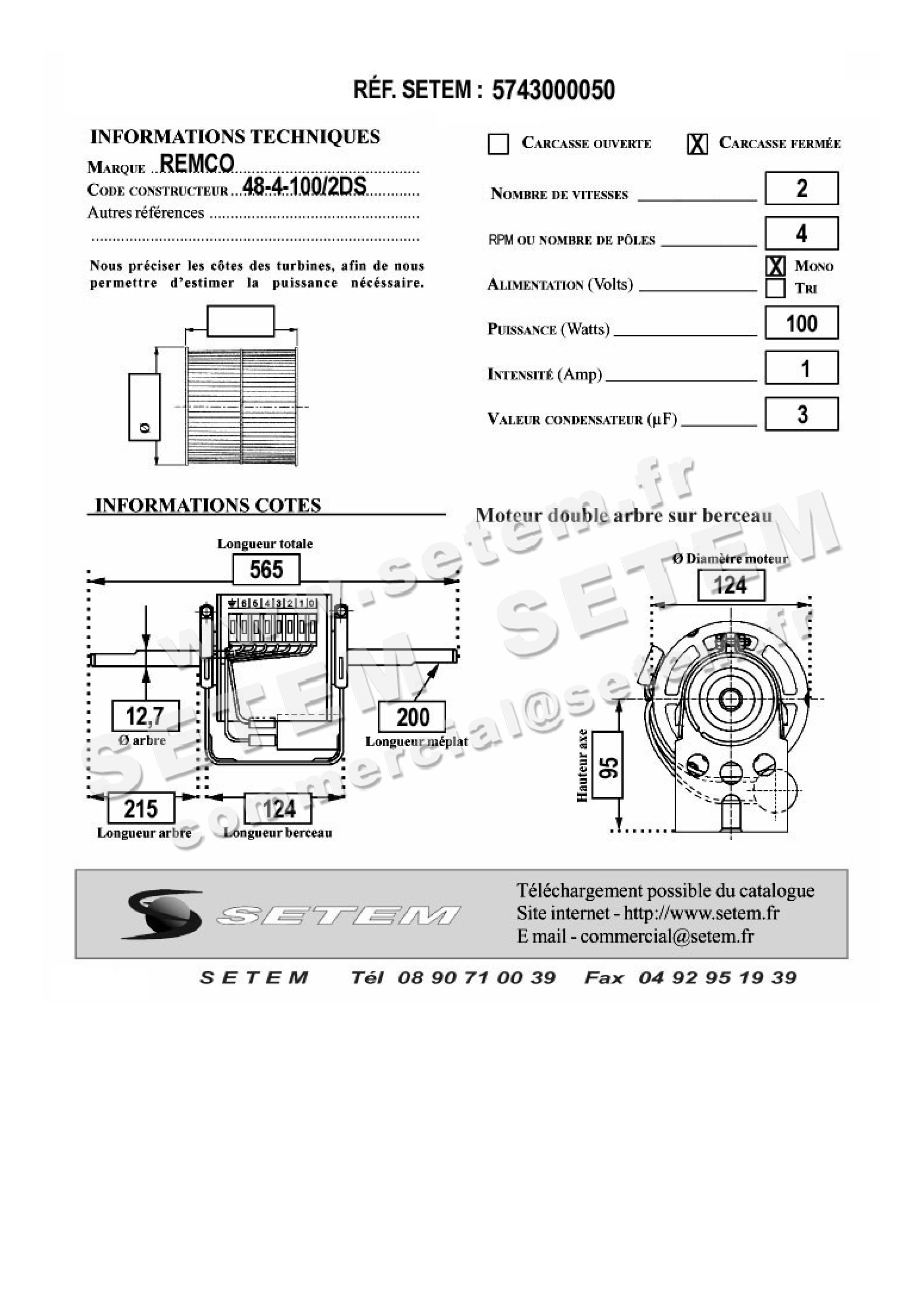 5743000050-MOTEUR REMCO DE2F6104K 3