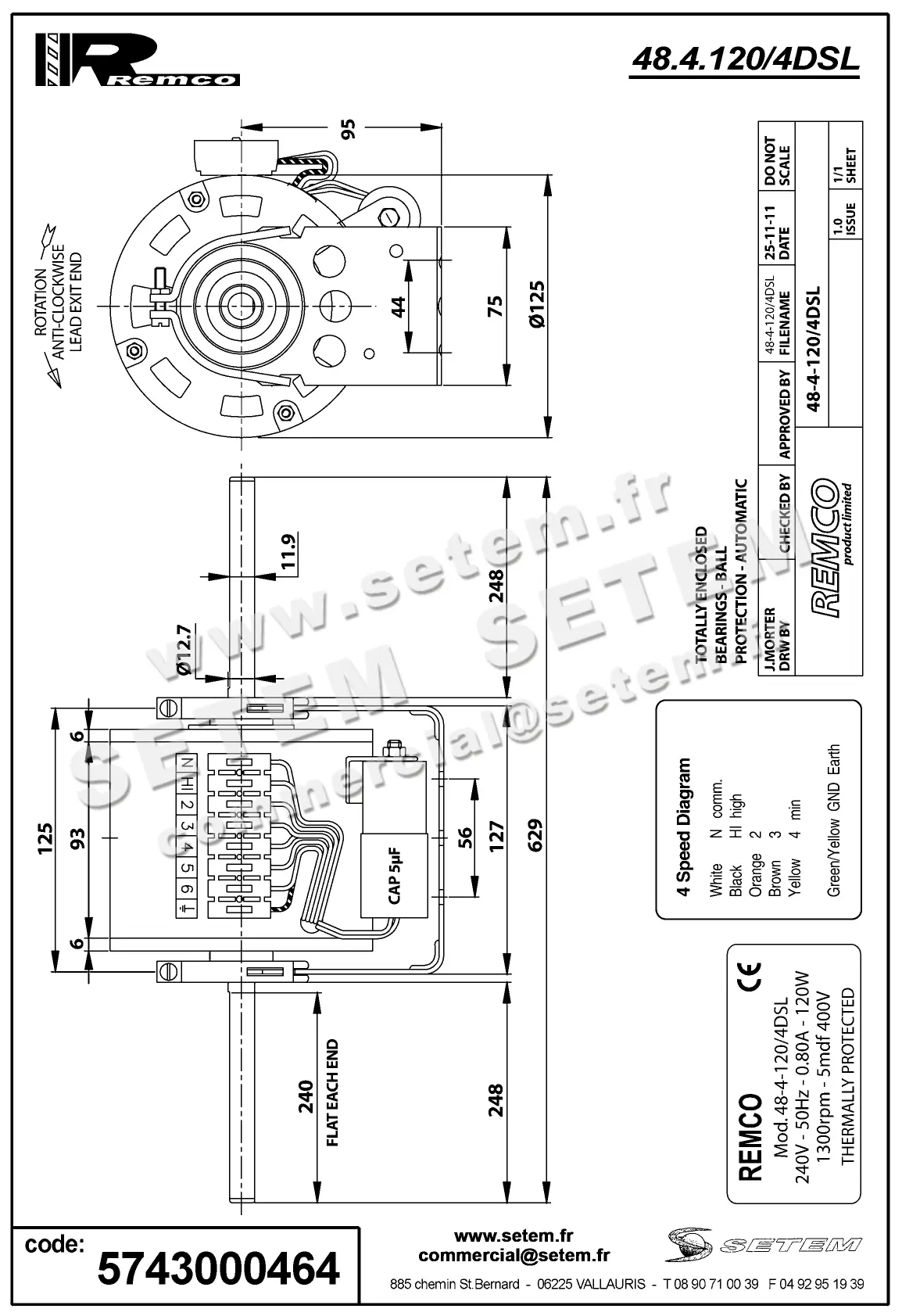 5743000464-MOTEUR REMCO DE2F6862K 2