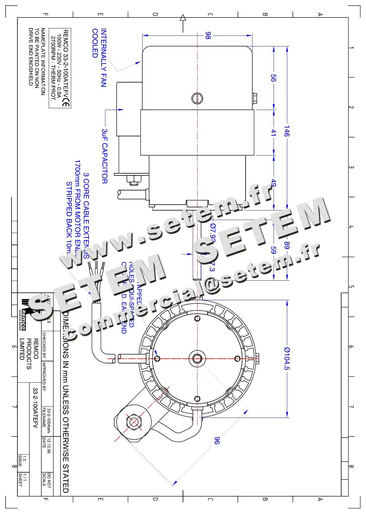5743000720-MOTEUR REMCO 33.2.100ATEFV 2
