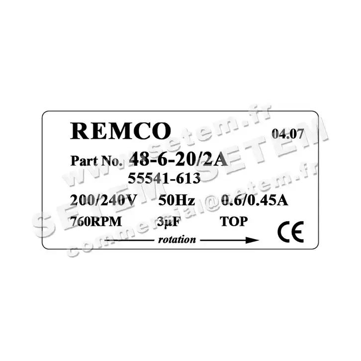 5743004482-MOTEUR REMCO 48.6.20/2A 3