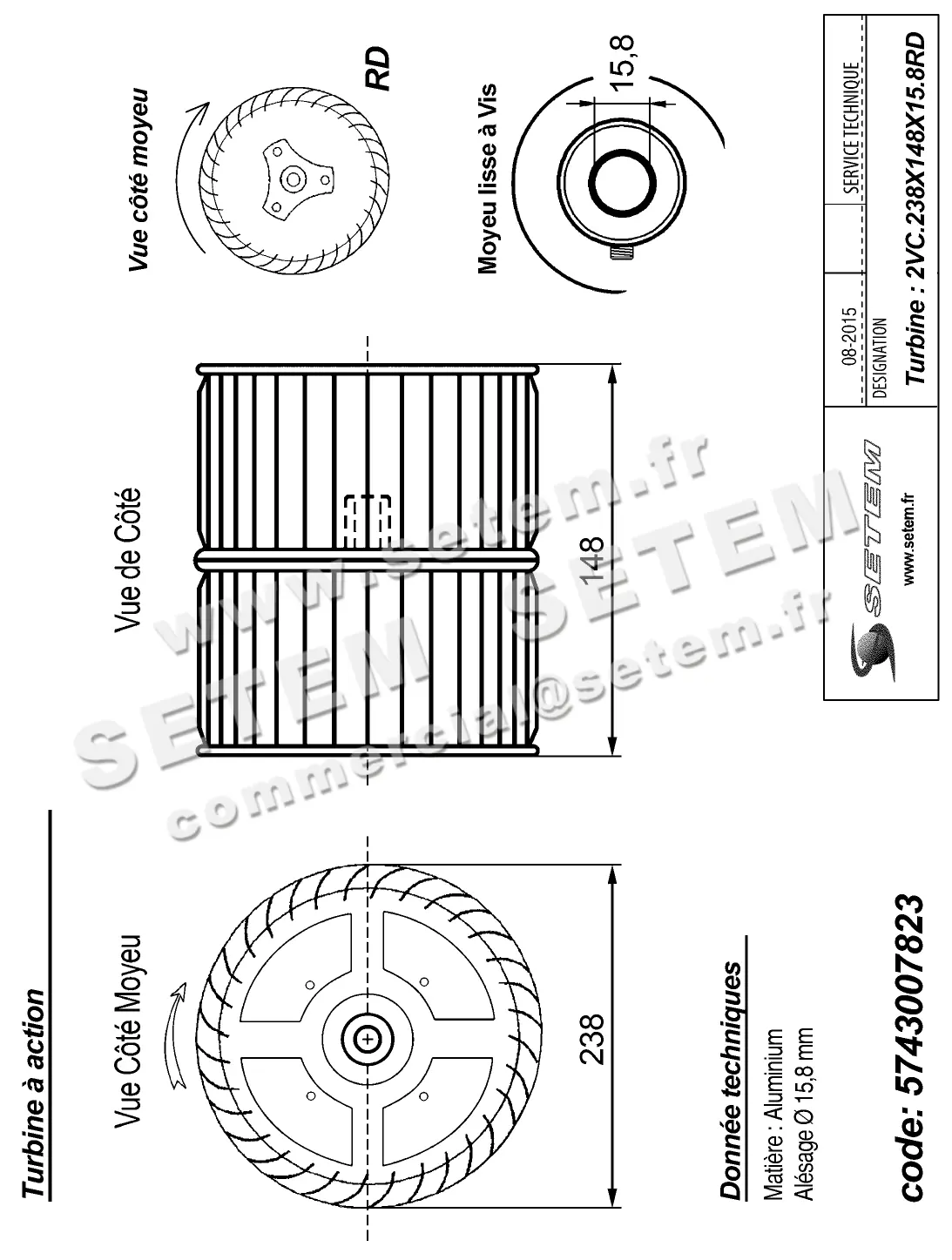 5743007823-TURBINE REMCO 2VC.238X148X15.87RD ALU VIS 2