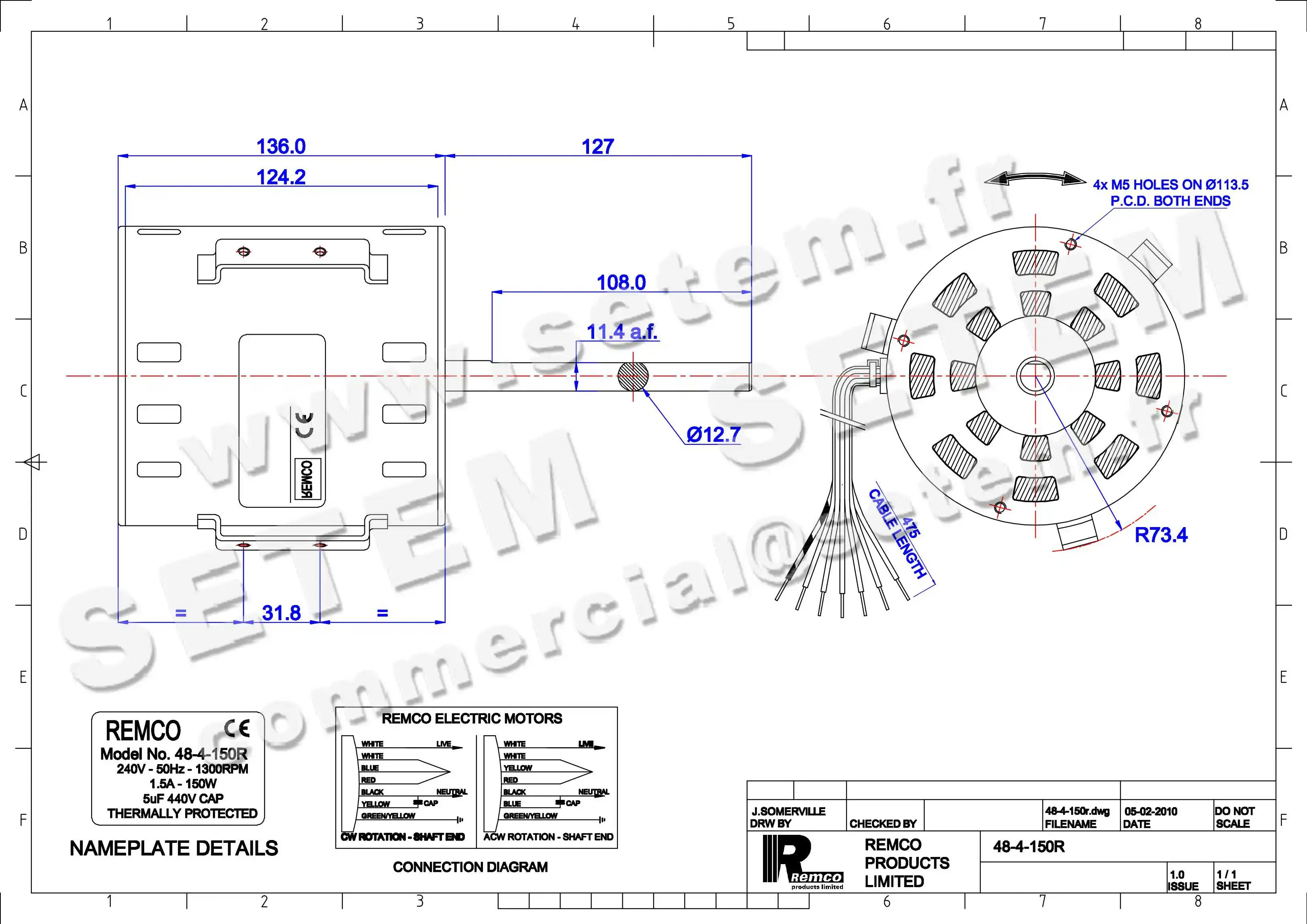 5743008499-MOTEUR REMCO 48.4.150R 2