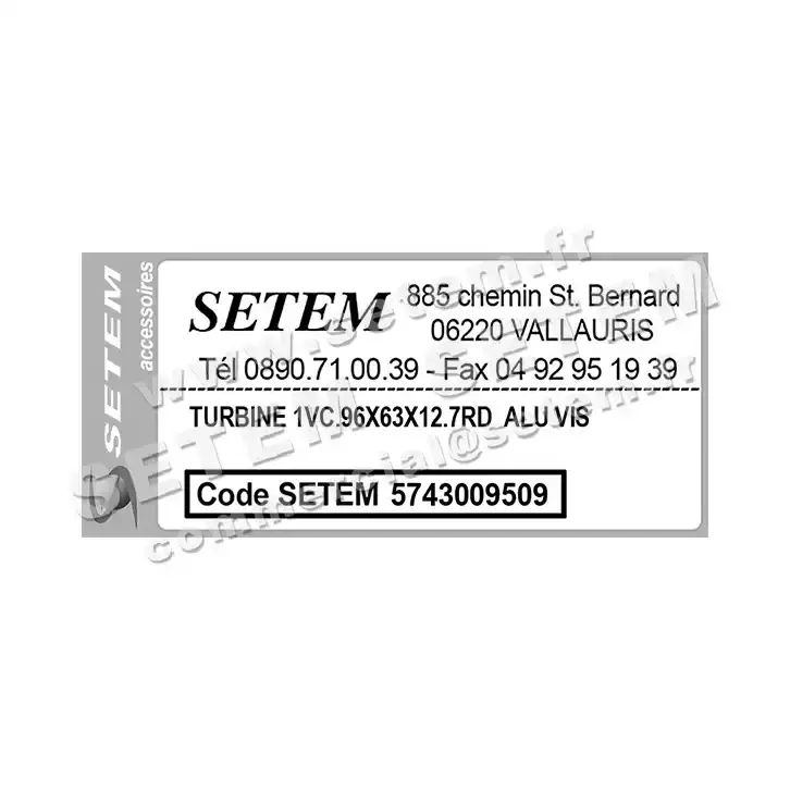 5743009509-TURBINE REMCO 1VC.96X63X12.7RD ALU VIS 3