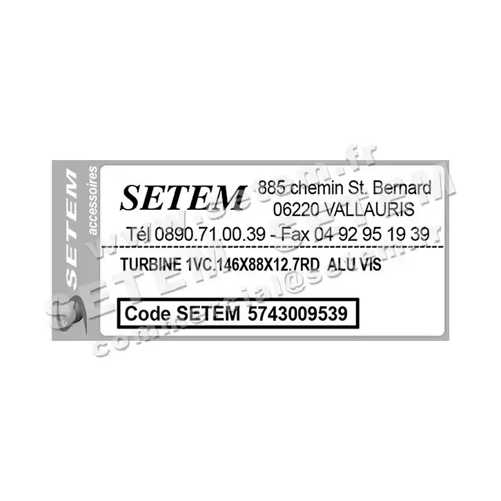 5743009539-TURBINE REMCO 1VC.146X88X12.7RD ALU VIS 3