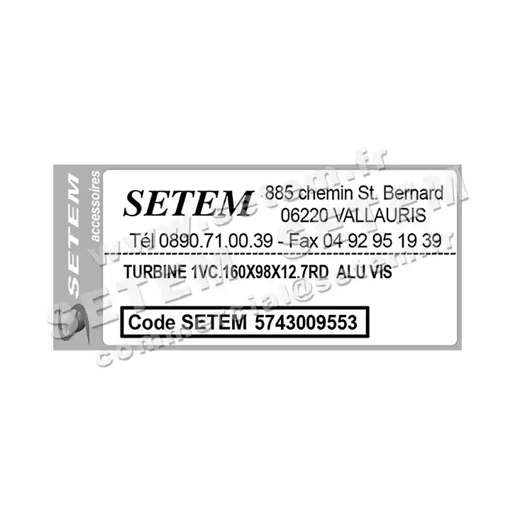 5743009553-TURBINE REMCO 1VC.160X98X12.7RD ALU VIS 3