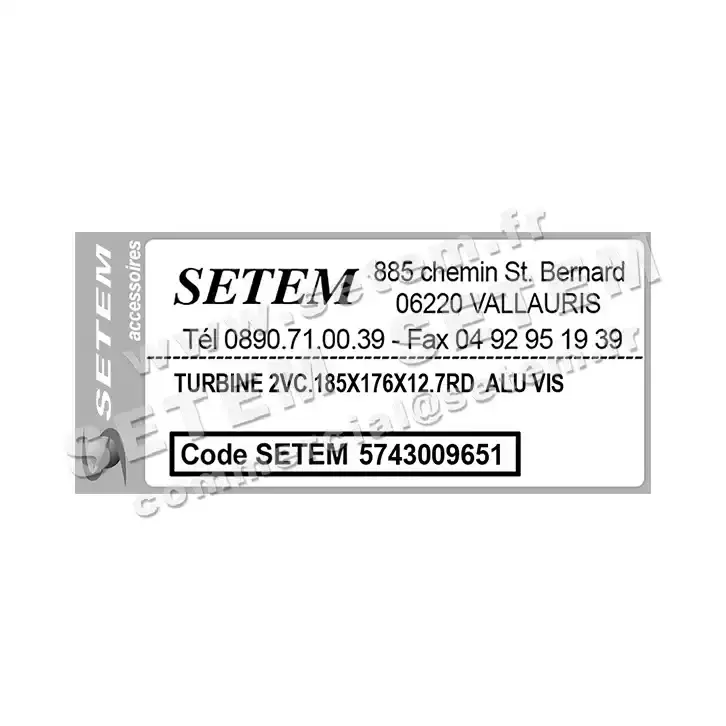 5743009651-TURBINE REMCO 2VC.185X176X12.7RD ALU VIS 3