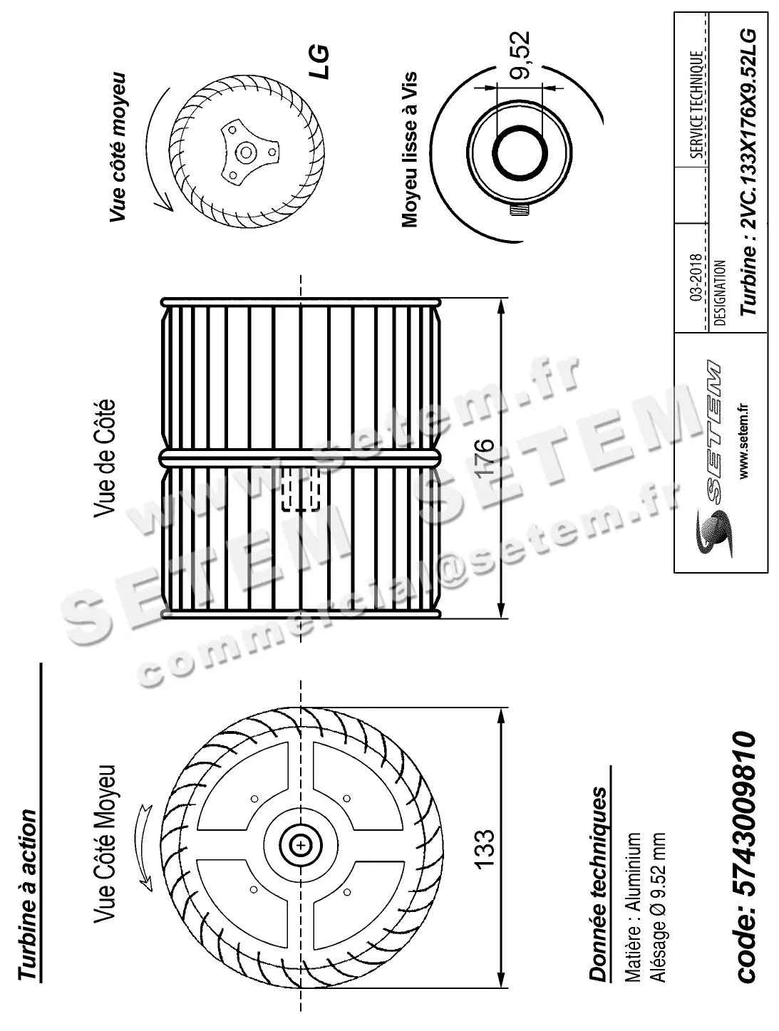 5743009810-TURBINE REMCO 2VC.133X176X9.52LG ALU VIS 3