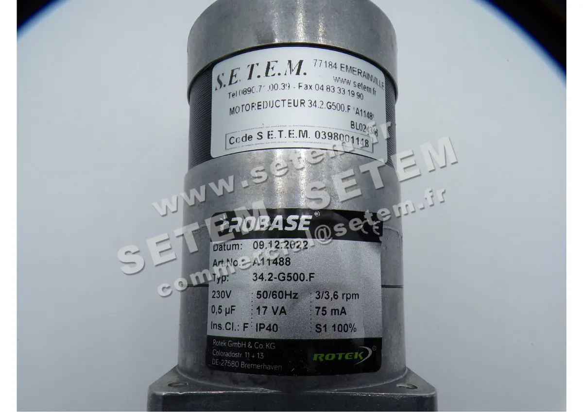 5781001148-MOTOREDUCTEUR 34.2.G500.F ROTEK A1148  6