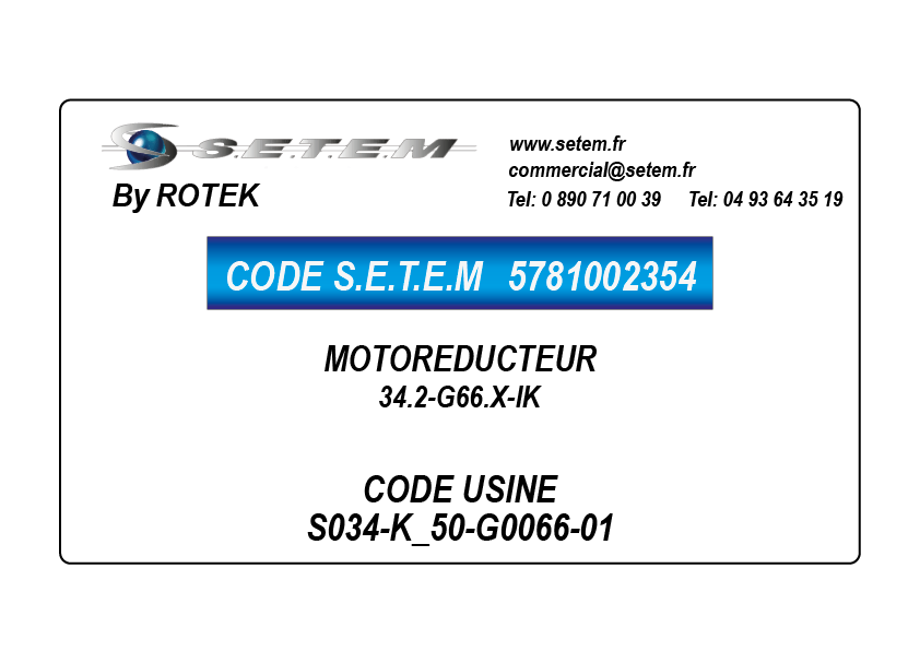 MOTOREDUCTEUR 34.2-G66.X-IK *S034-K_50-G0066-01*