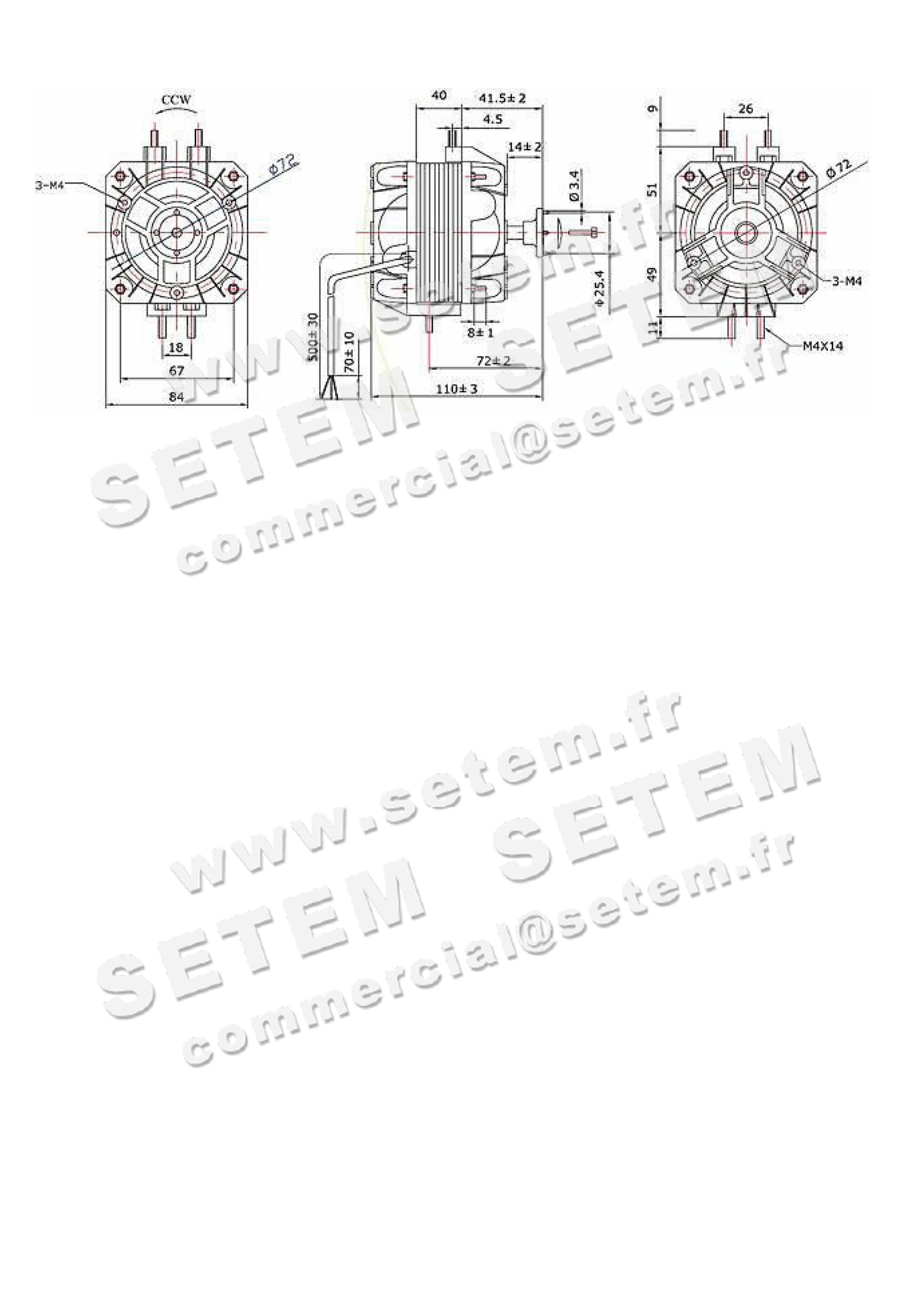 5801000255-MOTEUR RADLON RM 25W M380V 4