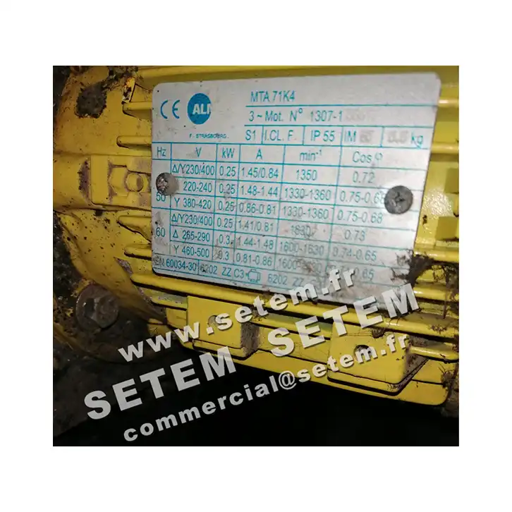 6006001036-MOTEUR ALMO 0.25KW 4P T230/400V HA71 B5 MTA71K4