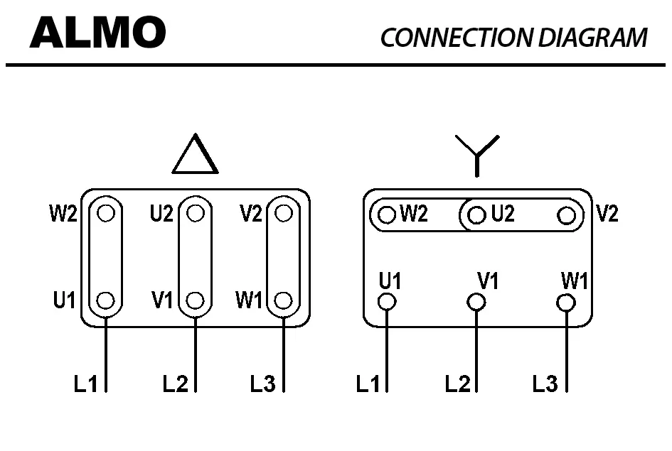 6006001042-MOTEUR ALMO 0.37KW 4P T230/400V HA71 B14 MTA71G4 3
