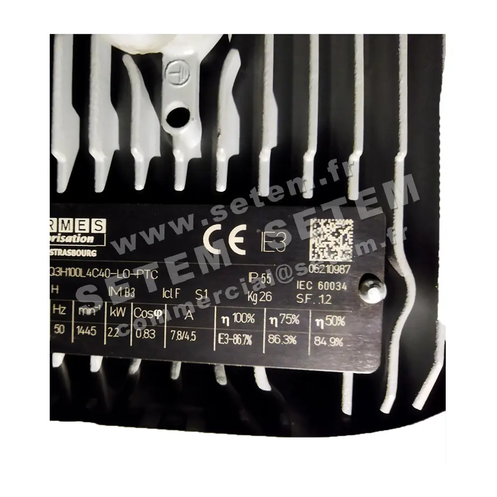 6006001115-MOTEUR ALMO 2.20KW 4P T230/400V HA100 B3 Q3H100L4C40.LO.PTC