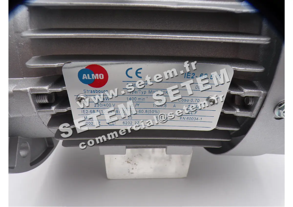 6006001636-MOTEUR ALMO 0.25KW 4P T230/400V HA71 B5 MH2-71K4 4