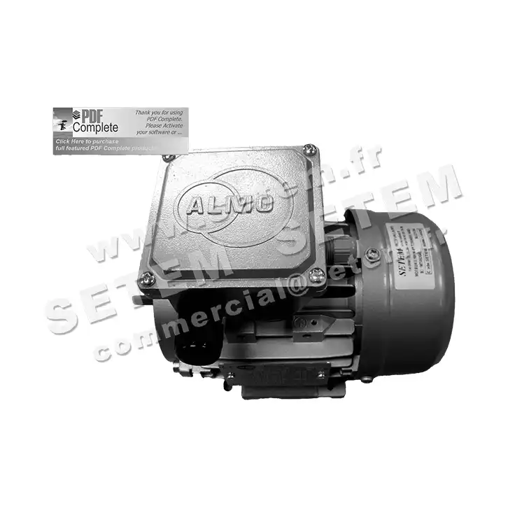 6006004020-MOTEUR ALMO 0.18KW 4P T230/400V HA63 B3 MTA63G4 2