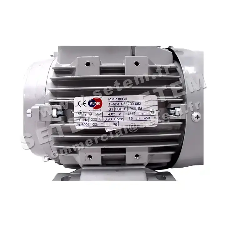 6006007245-MOTEUR ALMO 0.75KW 4P M230V HA80 B3 MMP80G4 3